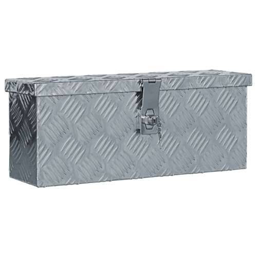 Aluminijska kutija 48,5 x 14 x 20 cm srebrna