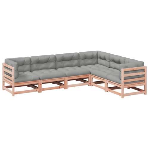 Vrtna garnitura - 6-dijelni set vrtnih sofa od duglazije i jelovine s jastucima - Prirodni douglas s jastučićem 1 Cijena