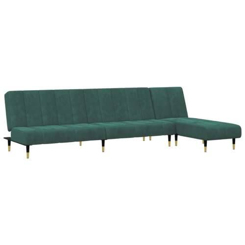2-dijelni set sofa tamnozeleni baršunasti Cijena