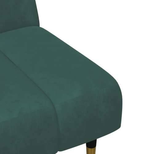 2-dijelni set sofa tamnozeleni baršunasti - Tamnozelena Bez naslona za ruke Cijena