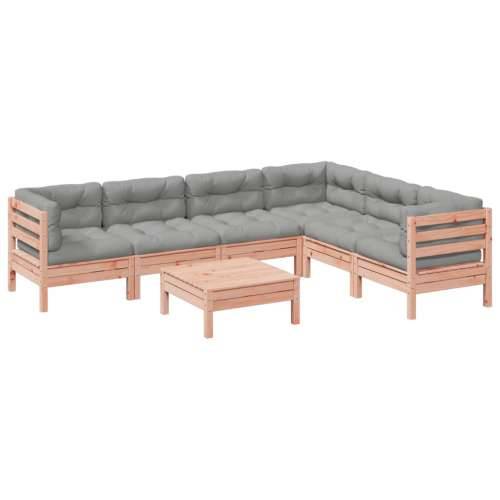 Vrtna garnitura - 4-dijelni set vrtnih sofa s jastucima masivno drvo duglazije Prirodni douglas 1 Cijena