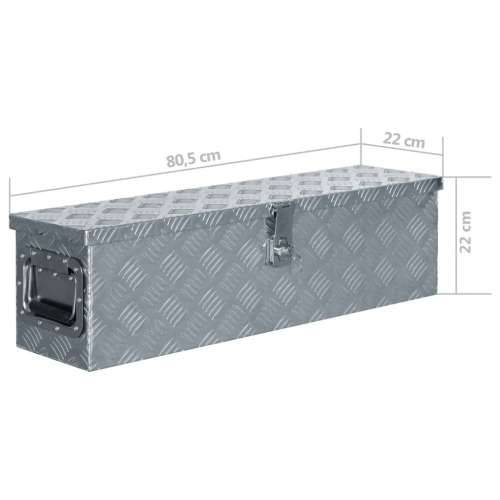 Aluminijska kutija 80,5 x 22 x 22 cm srebrna Cijena