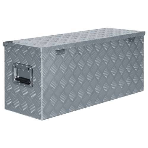 Aluminijska kutija 90,5 x 35 x 40 cm srebrna Cijena