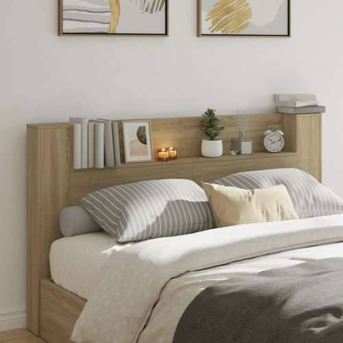 Ormarić za uzglavlje LED boja hrasta sonome 180x16,5x103,5 cm - sonoma hrast 180 x 16.5 x 103.5 cm 1 Cijena
