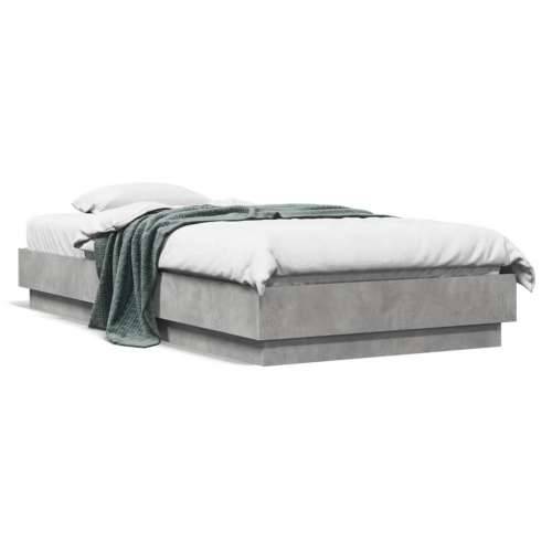 Okvir kreveta boja betona 75x190 cm od konstruiranog drva Beton siva 75 x 190 cm Cijena