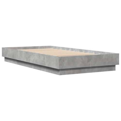 Okvir kreveta boja betona 75x190 cm od konstruiranog drva Beton siva 75 x 190 cm Cijena