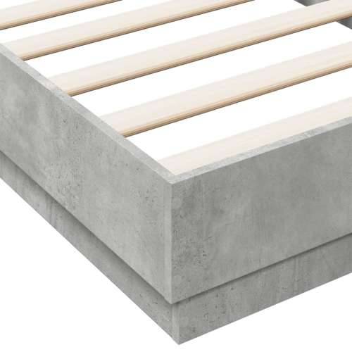 Okvir kreveta boja betona 75x190 cm od konstruiranog drva Beton siva 75 x 190 cm Cijena