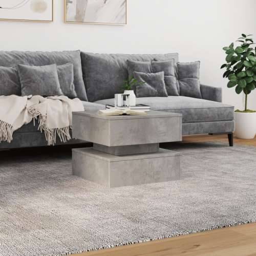 Stolić za kavu s LED svjetlima siva boja betona 50 x 50 x 40 cm - Beton siva 1 50 cm Cijena
