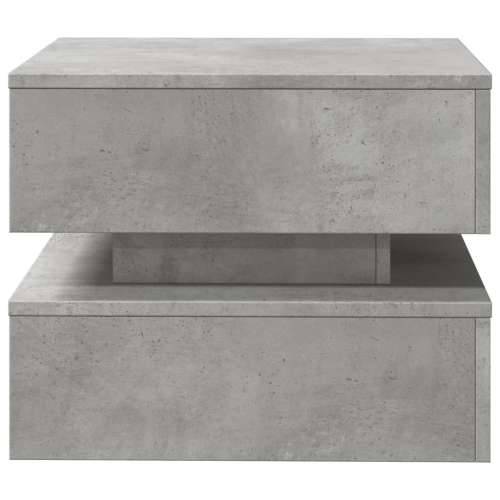 Stolić za kavu s LED svjetlima siva boja betona 50 x 50 x 40 cm - Beton siva 1 50 cm Cijena