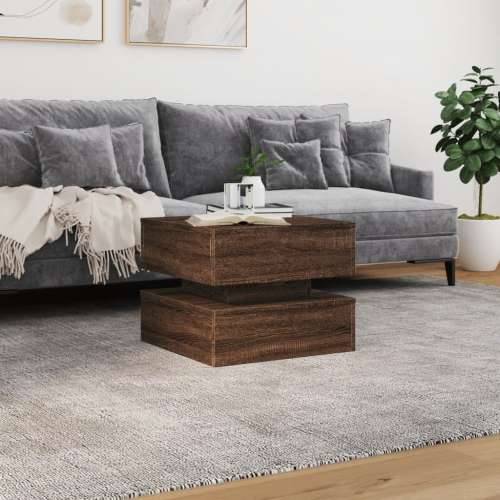 Ormarić za uzglavlje LED boja smeđeg hrasta 50x50x40 cm - Smeđi hrast 1 50 cm Cijena