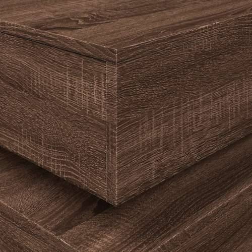 Ormarić za uzglavlje LED boja smeđeg hrasta 50x50x40 cm - Smeđi hrast 1 50 cm Cijena