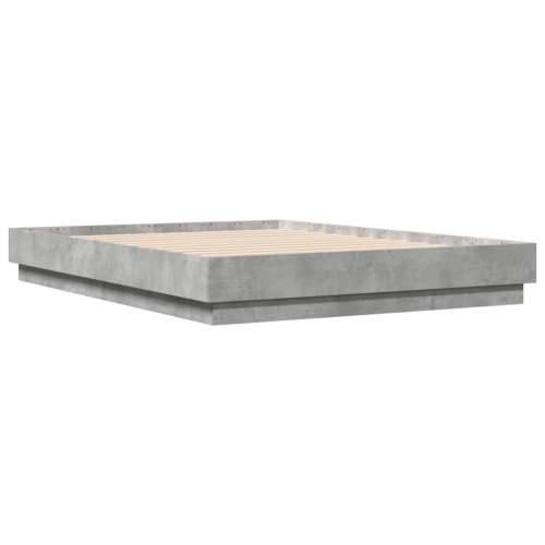 Okvir kreveta boja betona 120x190 cm od konstruiranog drva - Beton siva 120 x 190 cm Cijena