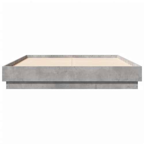 Okvir kreveta boja betona 120x190 cm od konstruiranog drva - Beton siva 120 x 190 cm Cijena