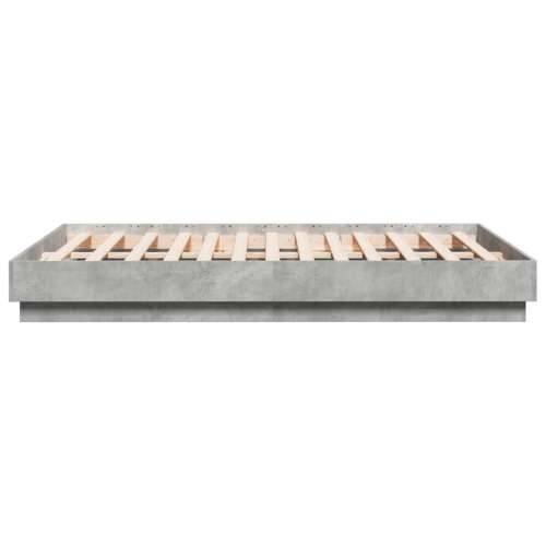 Okvir kreveta boja betona 120x190 cm od konstruiranog drva - Beton siva 120 x 190 cm Cijena
