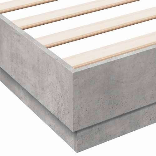 Okvir kreveta boja betona 120x190 cm od konstruiranog drva - Beton siva 120 x 190 cm Cijena