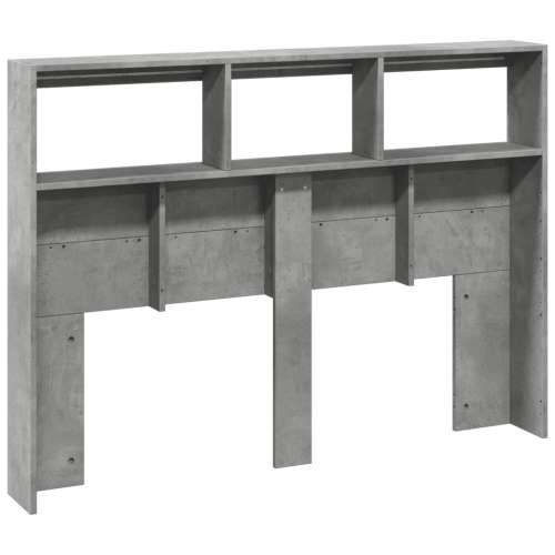 Ormarić za uzglavlje LED svjetlima boja betona 140x17x102 cm - Beton siva 140 x 17 x 102 cm 1 Cijena