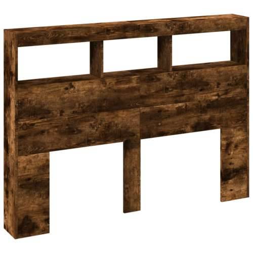 Ormarić za uzglavlje LED boja dimljenog hrasta 140x17x102 cm - Dimljeni hrast 140 x 17 x 102 cm 1 Cijena