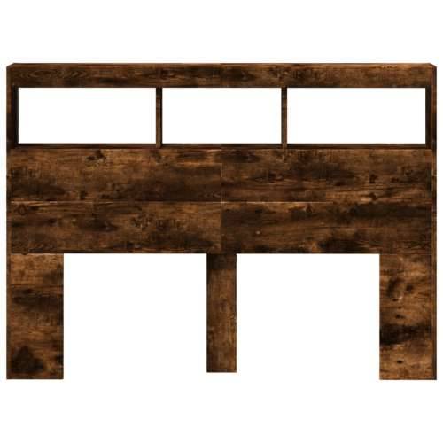 Ormarić za uzglavlje LED boja dimljenog hrasta 140x17x102 cm - Dimljeni hrast 140 x 17 x 102 cm 1 Cijena
