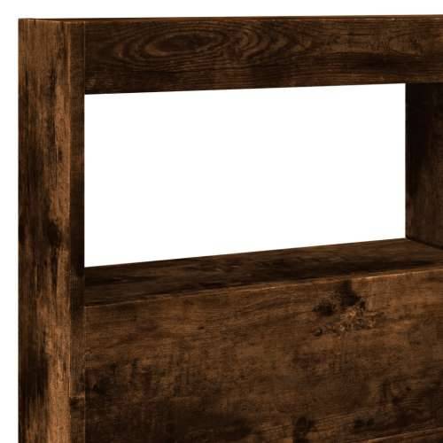 Ormarić za uzglavlje LED boja dimljenog hrasta 140x17x102 cm - Dimljeni hrast 140 x 17 x 102 cm 1 Cijena