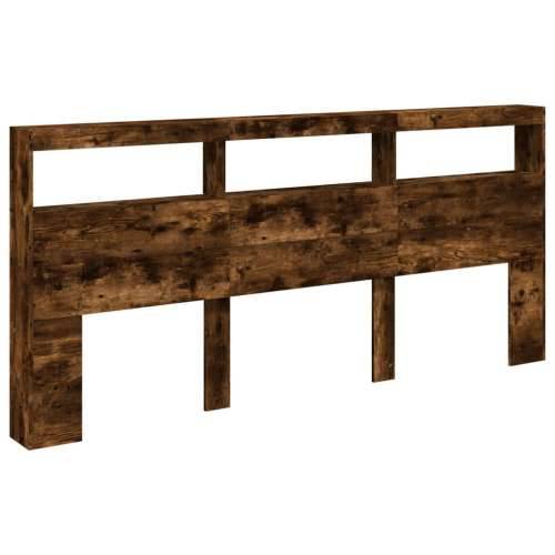 Ormarić za uzglavlje LED boja dimljenog hrasta 220x17x102 cm - Dimljeni hrast 220 x 17 x 102 cm 1 Cijena