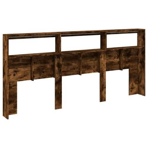 Ormarić za uzglavlje LED boja dimljenog hrasta 220x17x102 cm - Dimljeni hrast 220 x 17 x 102 cm 1 Cijena