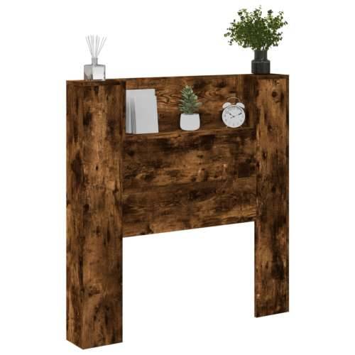 Ormarić za uzglavlje LED boja dimljenog hrasta 100x16,5x103,5cm - Dimljeni hrast 100 x 16.5 x 103.5 cm 1 Cijena