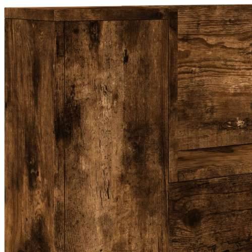 Ormarić za uzglavlje LED boja dimljenog hrasta 100x16,5x103,5cm - Dimljeni hrast 100 x 16.5 x 103.5 cm 1 Cijena