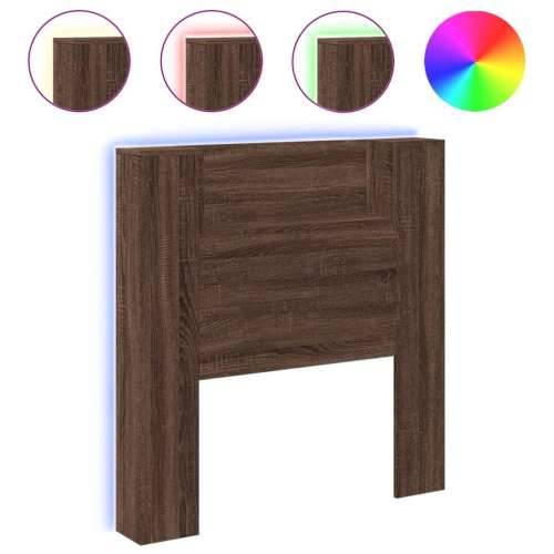 Ormarić za uzglavlje LED boja smeđeg hrasta 100x16,5x103,5cm - Smeđi hrast 100 x 16.5 x 103.5 cm 1 Cijena