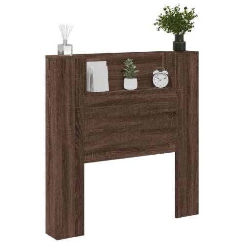 Ormarić za uzglavlje LED boja smeđeg hrasta 100x16,5x103,5cm - Smeđi hrast 100 x 16.5 x 103.5 cm 1 Cijena