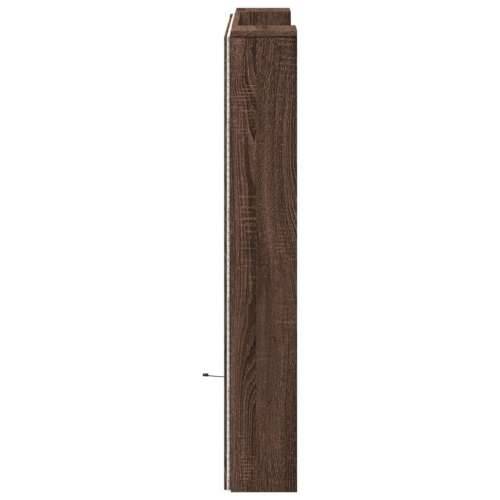 Ormarić za uzglavlje LED boja smeđeg hrasta 100x16,5x103,5cm - Smeđi hrast 100 x 16.5 x 103.5 cm 1 Cijena