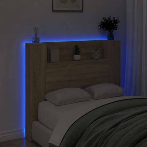 Ormarić za uzglavlje LED boja hrasta sonome 120x16,5x103,5 cm sonoma hrast 120 x 16.5 x 103.5 cm 1 Cijena
