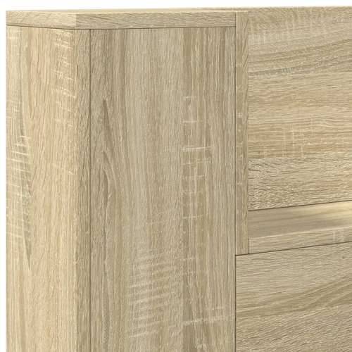 Ormarić za uzglavlje LED boja hrasta sonome 120x16,5x103,5 cm sonoma hrast 120 x 16.5 x 103.5 cm 1 Cijena
