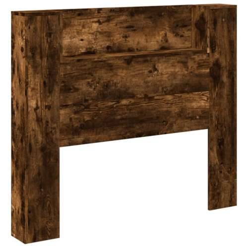 Ormarić za uzglavlje LED boja dimljenog hrasta 120x16,5x103,5cm - Dimljeni hrast 120 x 16.5 x 103.5 cm 1 Cijena
