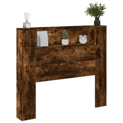 Ormarić za uzglavlje LED boja dimljenog hrasta 120x16,5x103,5cm - Dimljeni hrast 120 x 16.5 x 103.5 cm 1 Cijena