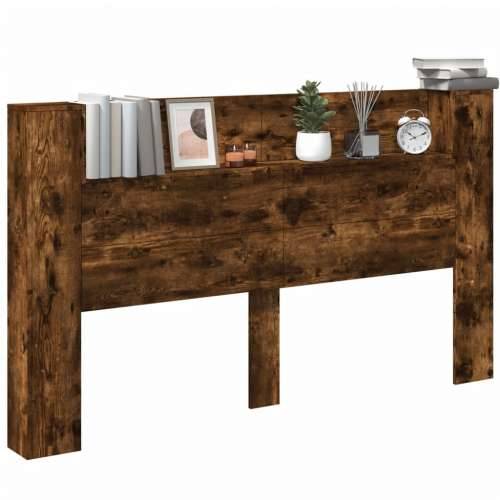 Ormarić za uzglavlje LED boja dimljenog hrasta 180x16,5x103,5cm - Dimljeni hrast 180 x 16.5 x 103.5 cm 1 Cijena