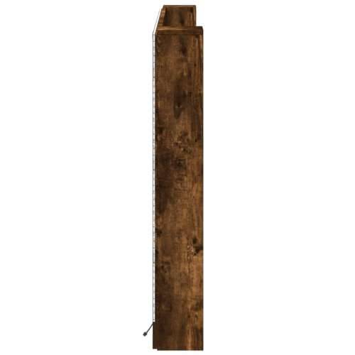 Ormarić za uzglavlje LED boja dimljenog hrasta 180x16,5x103,5cm - Dimljeni hrast 180 x 16.5 x 103.5 cm 1 Cijena