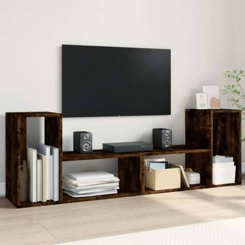 TV ormarići 2 kom boja dimljenog hrasta 75x30x50 cm drveni - Dimljeni hrast 1 75 cm Cijena
