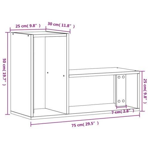 TV ormarići 2 kom boja hrasta 75x30x50 cm konstruirano drvo - Smeđi hrast 1 100 cm Cijena