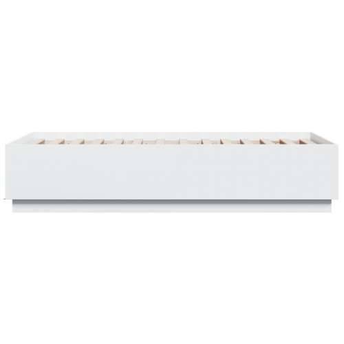 Okvir za krevet s LED svjetlima 90x190 cm konstruirano drvo - Bijela 75 x 190 cm Cijena