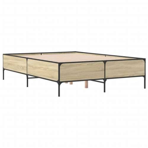 Okvir za krevet boja hrasta 135x190cm konstruirano drvo i metal - sonoma hrast 135 x 190 cm 44 cm Cijena