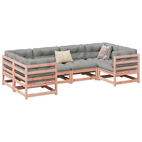 Vrtna garnitura - 6-dijelni set vrtnih sofa od masivne duglazije s jastucima - Prirodni douglas Da 1 Cijena
