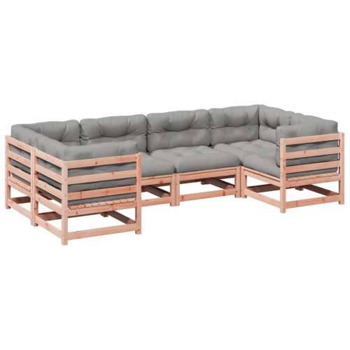 Vrtna garnitura - 6-dijelni set vrtnih sofa od masivne duglazije s jastucima - Prirodni douglas Da 1 Cijena