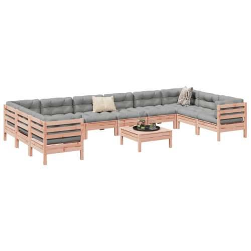 Vrtna garnitura - 11-dijelni set vrtnih sofa s jastucima masivno drvo duglazije - Prirodni douglas 1 Cijena