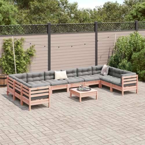 Vrtna garnitura - 11-dijelni set vrtnih sofa s jastucima masivno drvo duglazije - Prirodni douglas 1 Cijena