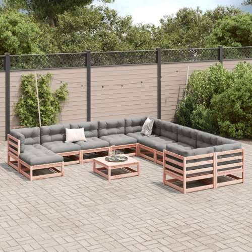 Vrtna garnitura - 12-dijelni set vrtnih sofa s jastucima masivno drvo duglazije - Prirodni douglas 1 Cijena