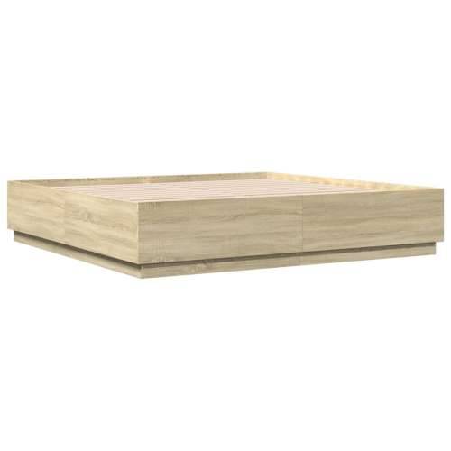 Okvir za krevet boja hrasta 180x200 cm konstruirano drvo - sonoma hrast 180 x 200 cm Cijena