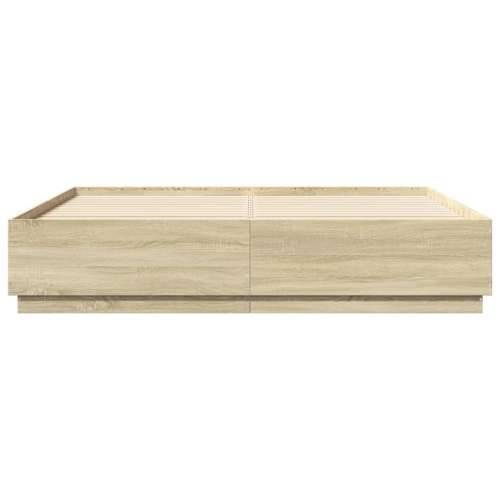Okvir za krevet boja hrasta 180x200 cm konstruirano drvo - sonoma hrast 180 x 200 cm Cijena