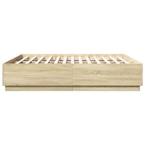 Okvir za krevet boja hrasta 180x200 cm konstruirano drvo - sonoma hrast 180 x 200 cm Cijena