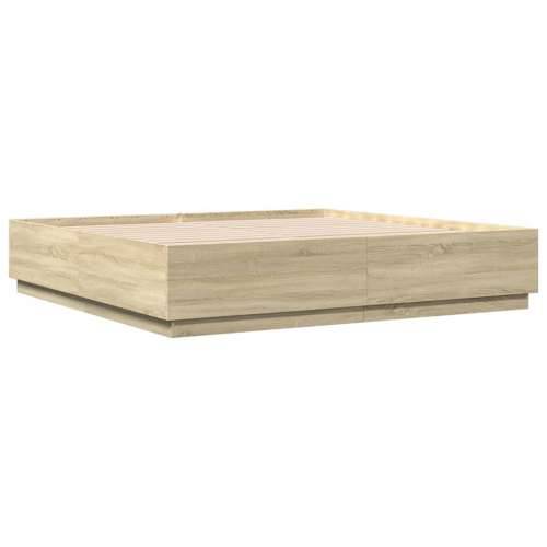 Okvir za krevet boja hrasta 180x200 cm konstruirano drvo - sonoma hrast 180 x 200 cm Cijena