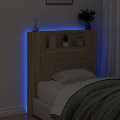 Ormarić za uzglavlje LED boja hrasta sonome 100x16,5x103,5 cm - sonoma hrast 100 x 16.5 x 103.5 cm 1 Cijena